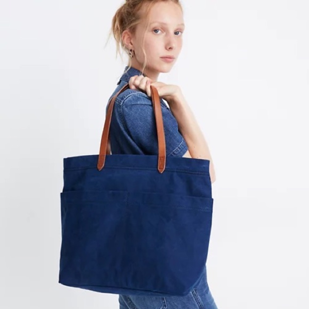 Madewell x Hedley & Bennett Leather-Strap Canvas Tote